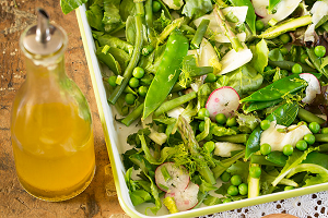 Recept voor groene tuinsalade